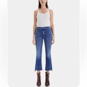 Mother The Insider Crop Step Fray Jeans
